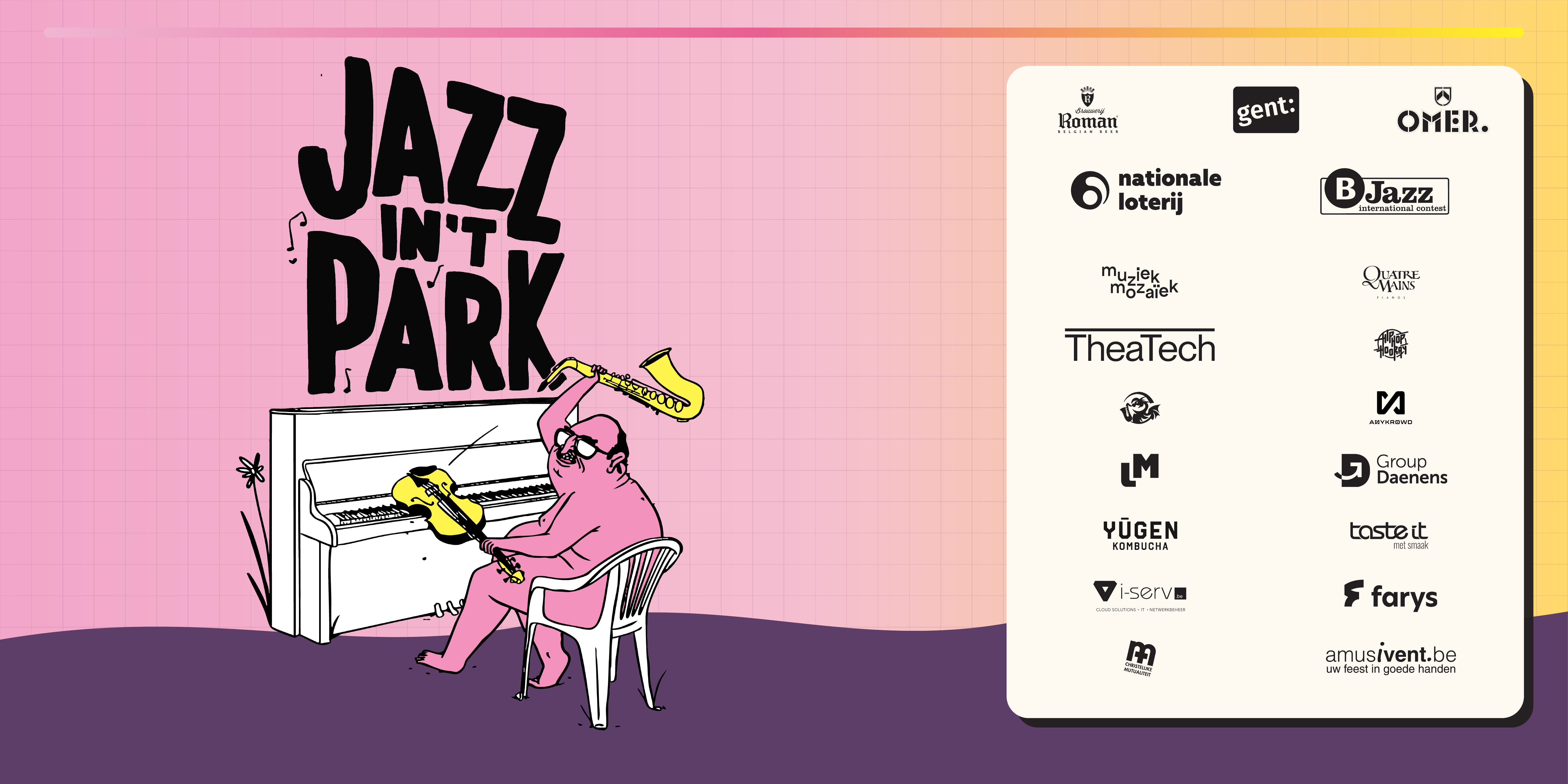 Jazz in't Park 2026 affiche met datum 4 tot 6 september